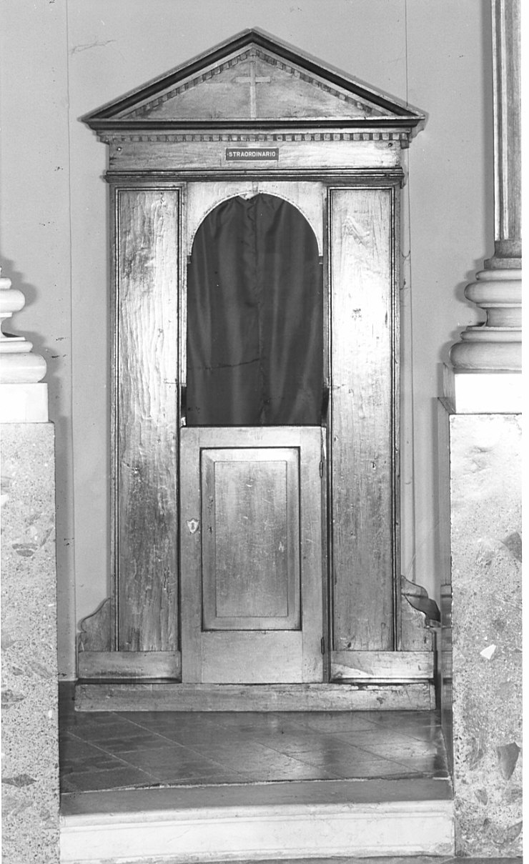 confessionale, opera isolata - bottega bergamasca (fine sec. XIX)