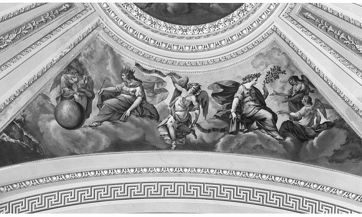 allegoria delle Virtù divine (dipinto, opera isolata) di Comerio Filippo (attribuito) (inizio sec. XIX)