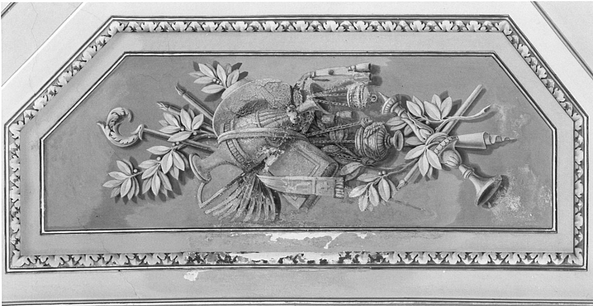 arredi ecclesiastici (dipinto, elemento d'insieme) di Comerio Filippo (attribuito) (inizio sec. XIX)