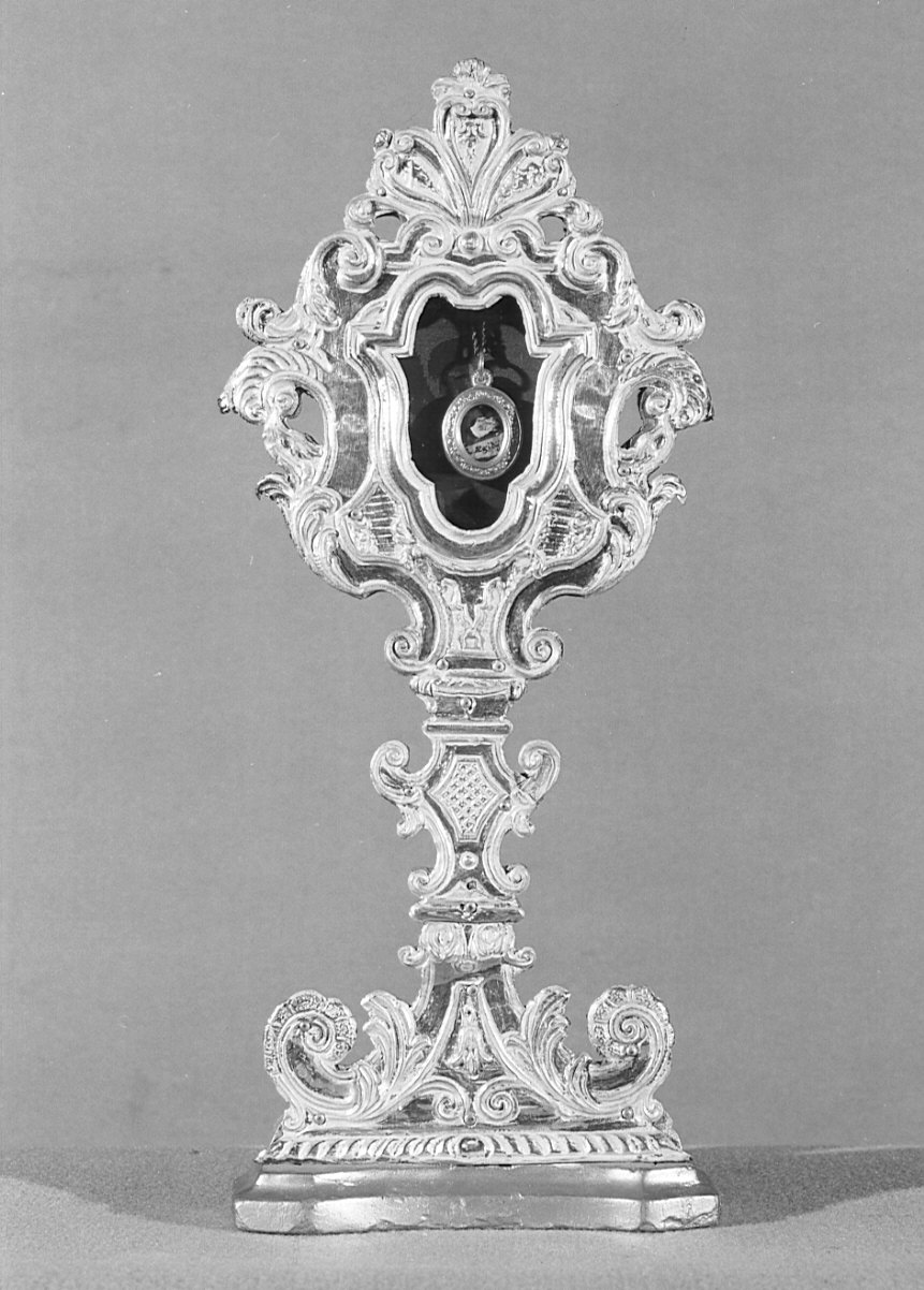 reliquiario - a ostensorio, opera isolata - bottega bergamasca (fine sec. XVIII)