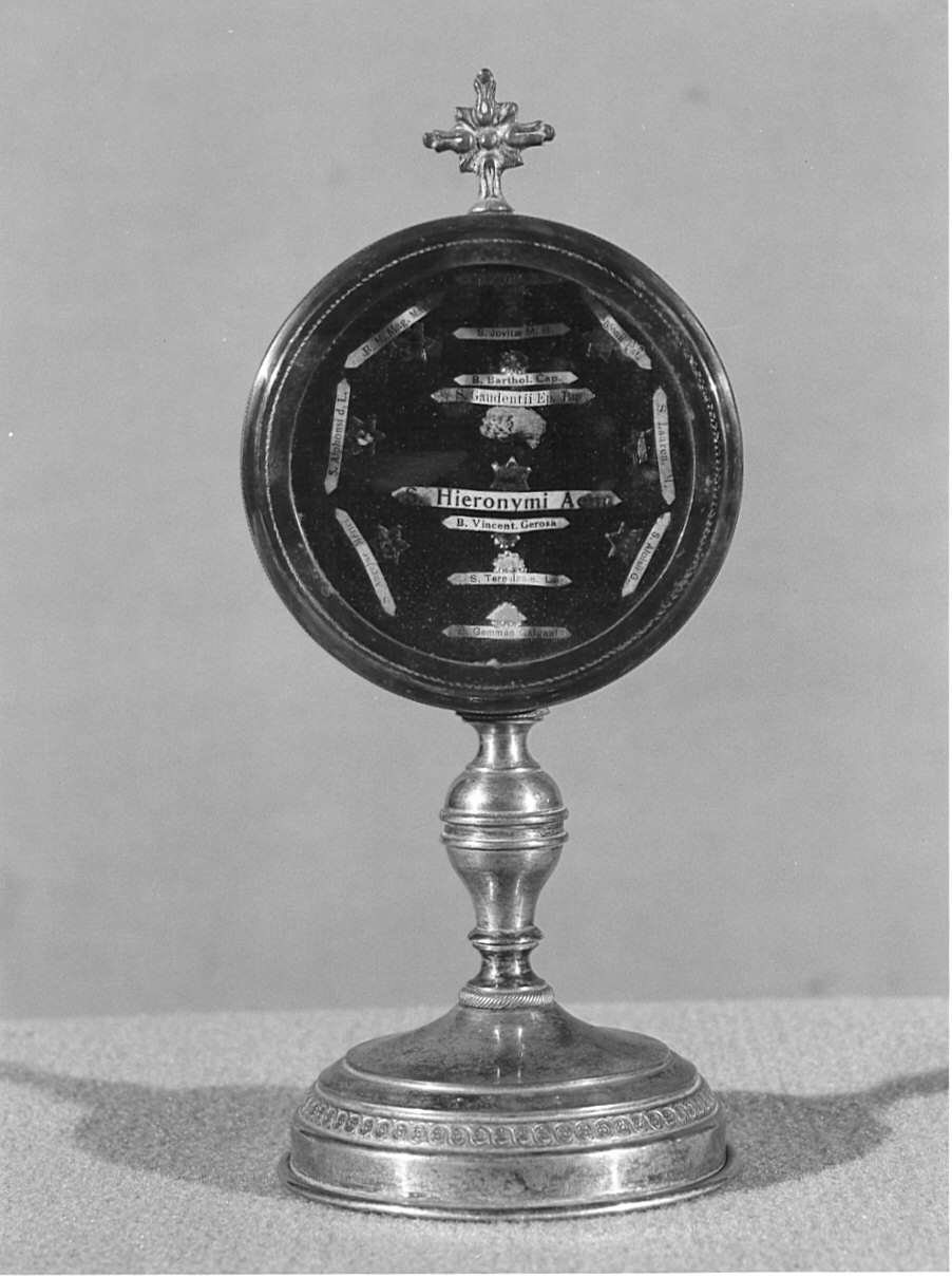 reliquiario - a ostensorio, opera isolata - bottega bergamasca (metà sec. XIX)