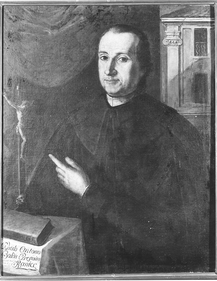 ritratto del Parroco Paolo Antonio Baldis (dipinto, opera isolata) - ambito bergamasco (fine sec. XVIII)