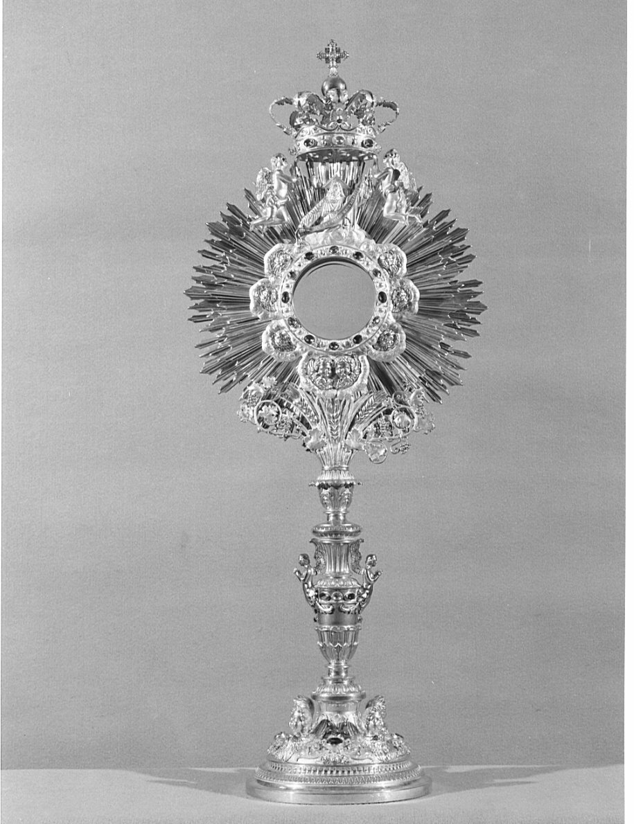 ostensorio - a raggiera, opera isolata - bottega lombarda (prima metà sec. XIX)