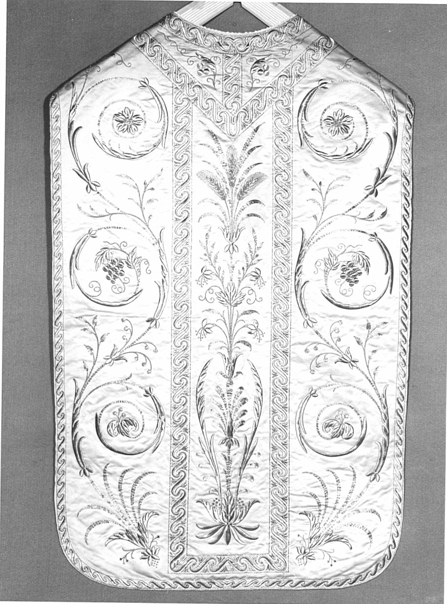 paramento liturgico, insieme - manifattura lombarda (fine sec. XVIII)