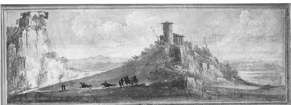 paesaggio (dipinto, opera isolata) di Deleidi Luigi detto Nebbia (attribuito) (inizio sec. XIX)