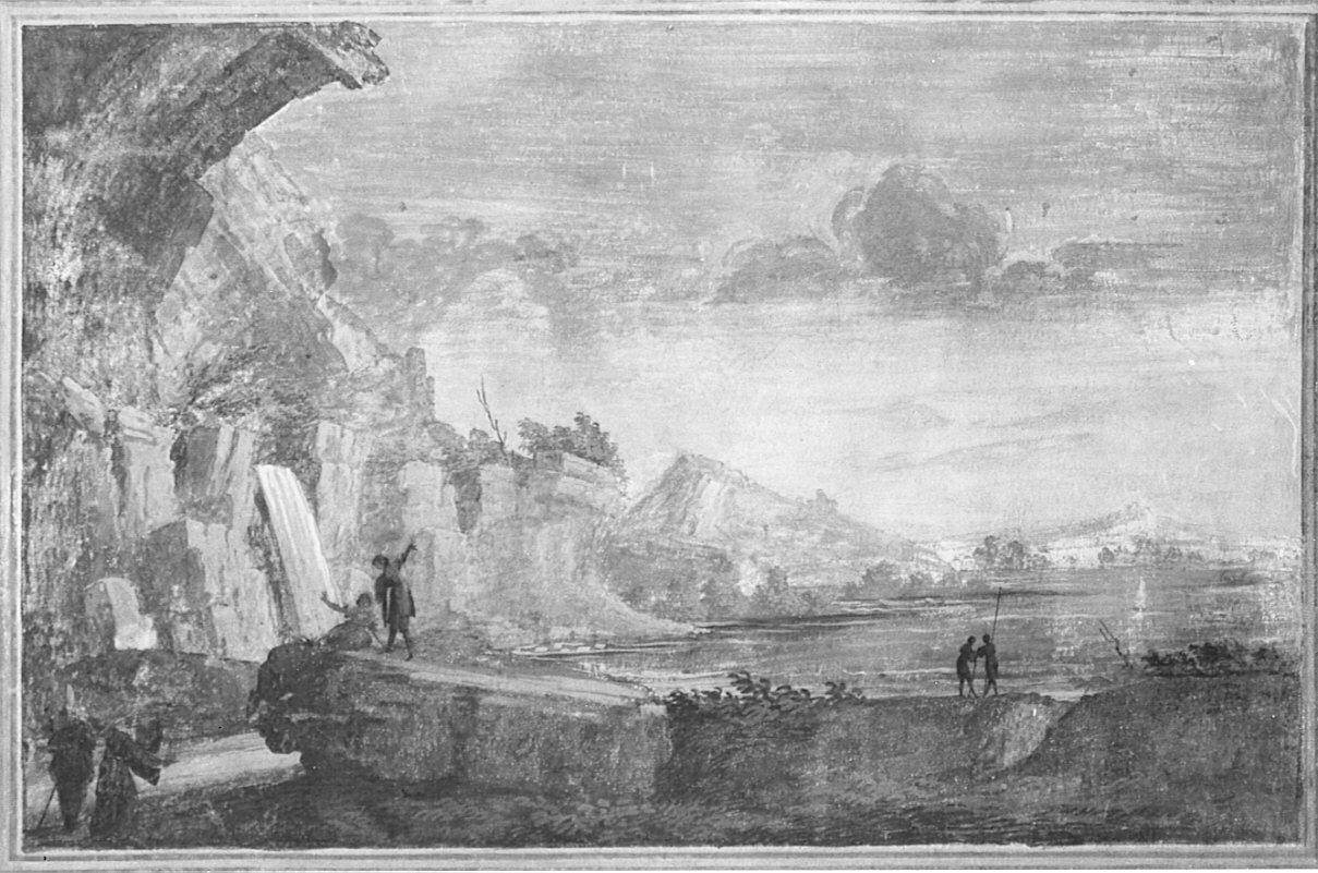 paesaggio (dipinto, opera isolata) di Deleidi Luigi detto Nebbia (attribuito) (inizio sec. XIX)