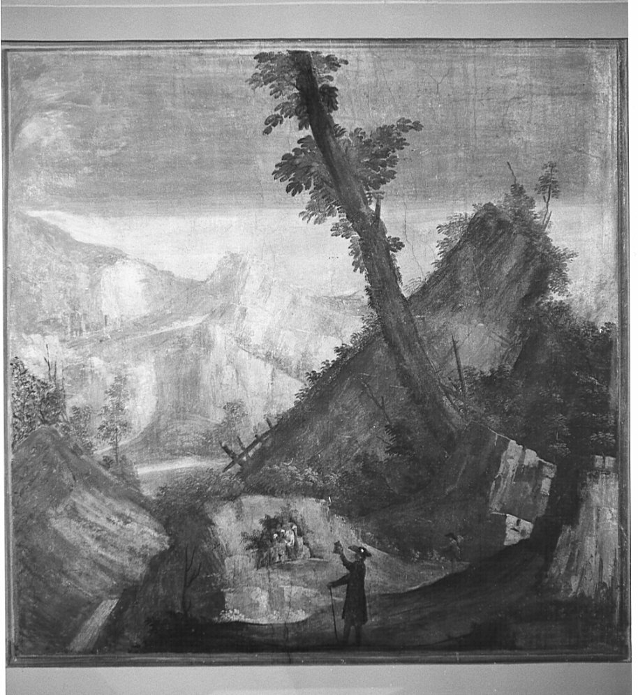 paesaggio (dipinto, opera isolata) di Deleidi Luigi detto Nebbia (attribuito) (inizio sec. XIX)