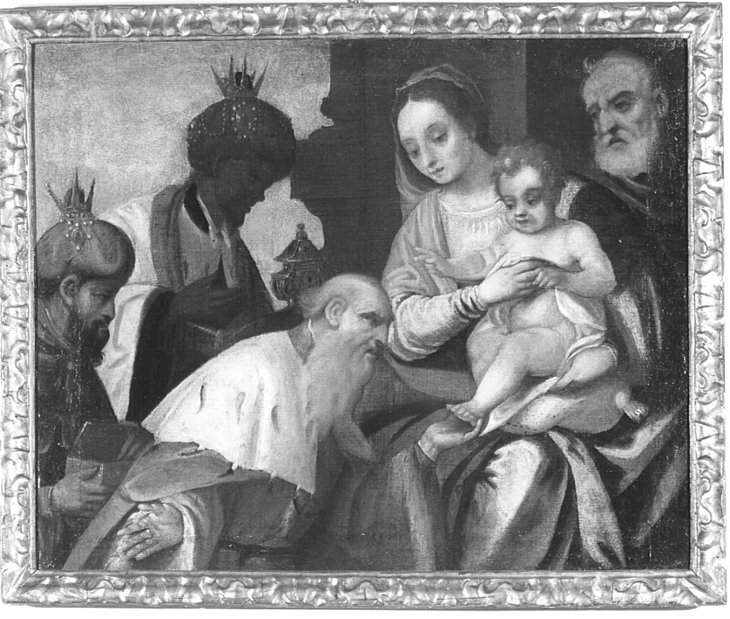 adorazione dei Re Magi (dipinto, opera isolata) - ambito veronese (fine sec. XVI)