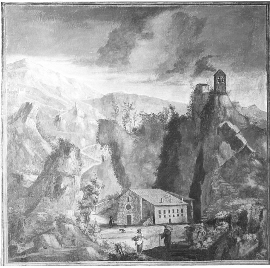 paesaggio (dipinto, opera isolata) di Deleidi Luigi detto Nebbia (attribuito) (inizio sec. XIX)