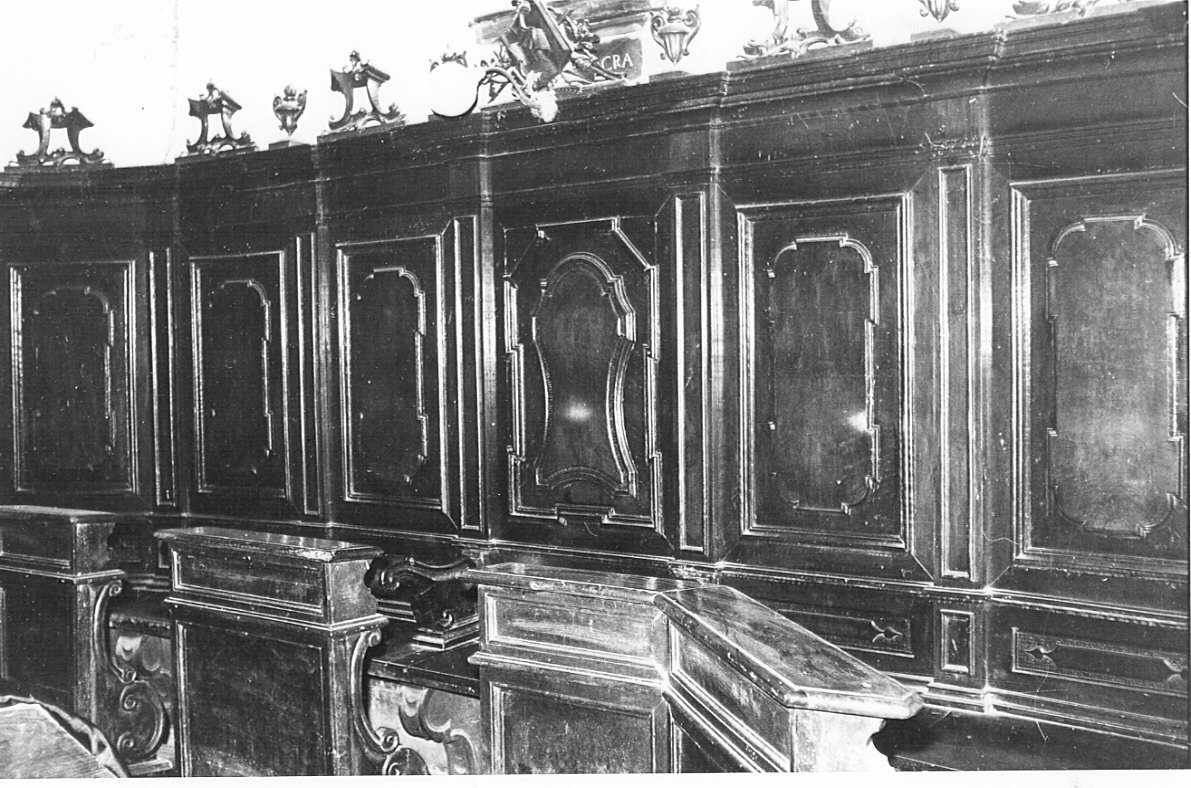 stalli del coro, insieme - bottega lombarda (prima metà sec. XVIII)