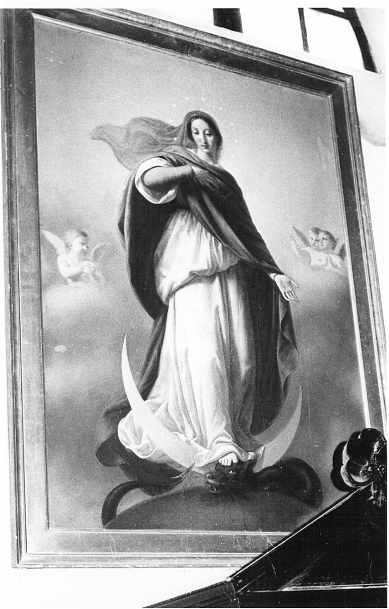 Madonna Immacolata (dipinto, opera isolata) di Guadagnini Antonio (seconda metà sec. XIX)
