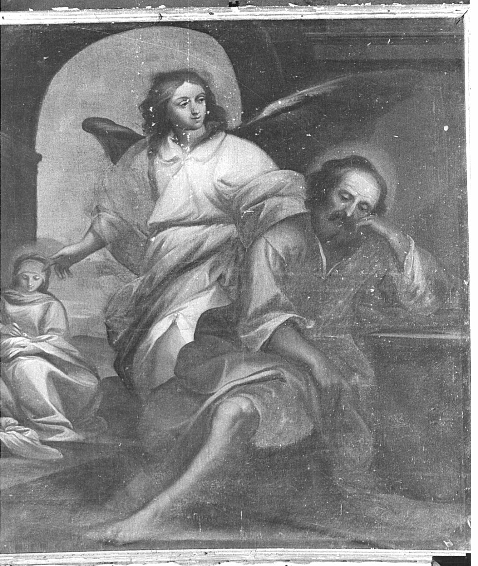 sogno di San Giuseppe (dipinto, opera isolata) - ambito lombardo (sec. XVII)