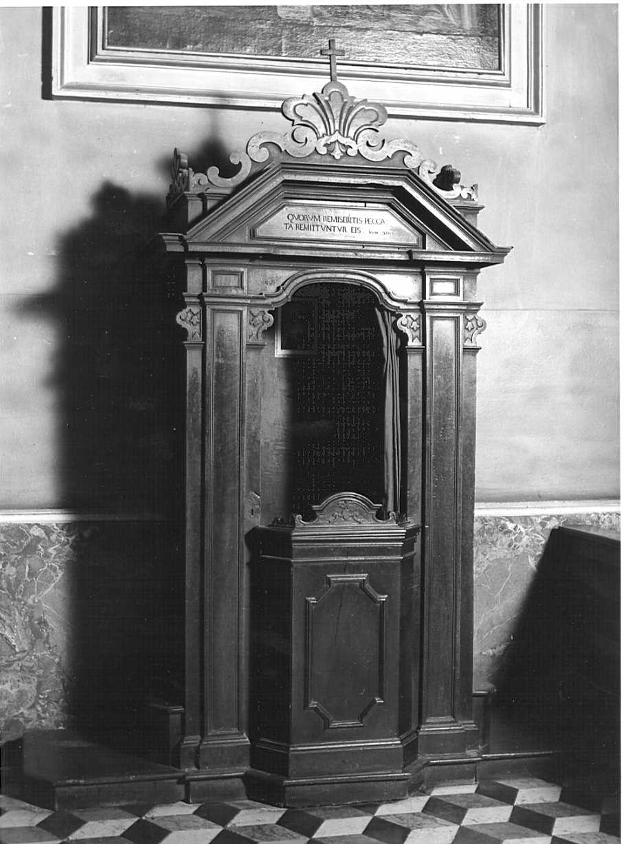 confessionale, opera isolata - bottega lombarda (seconda metà sec. XIX)