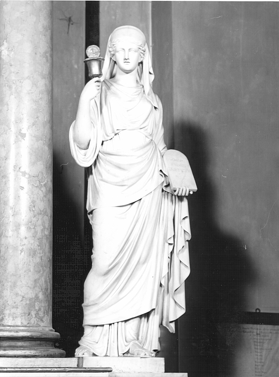 allegoria della Fede (statua, elemento d'insieme) di Monti Claudio (sec. XIX)