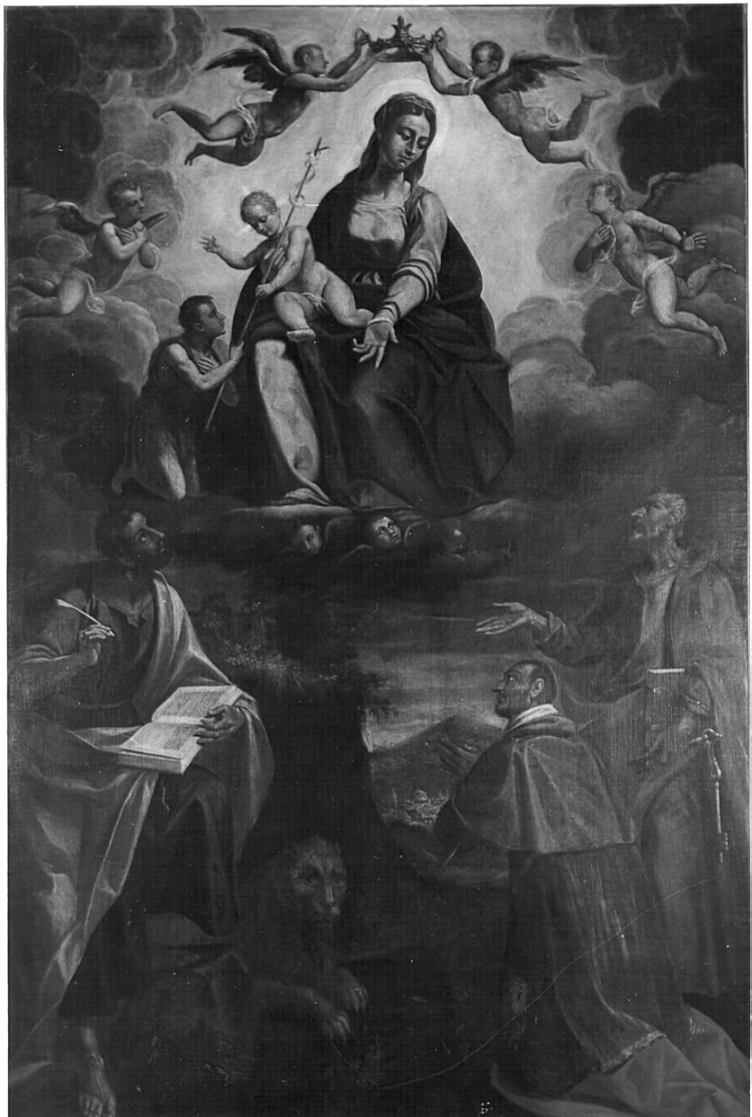Madonna con Bambino e Santi (dipinto, opera isolata) di Cavagna Gian Paolo (sec. XVII)