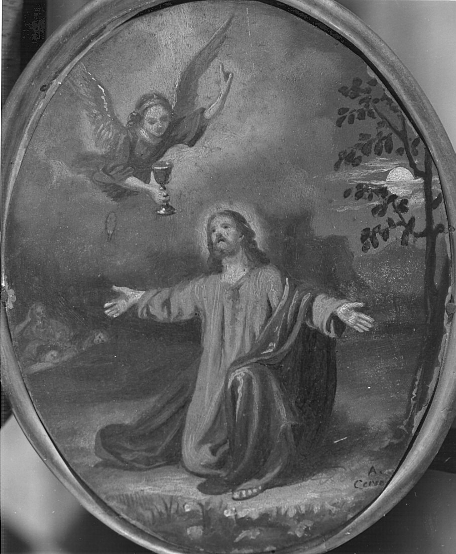 orazione di Cristo nell'orto di Getsemani (dipinto, elemento d'insieme) di Ceroni Angelo (sec. XIX)