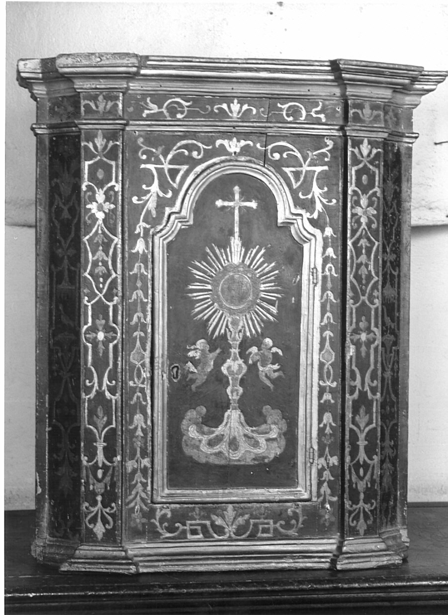 tabernacolo - a frontale architettonico, opera isolata - bottega lombarda (prima metà sec. XIX)