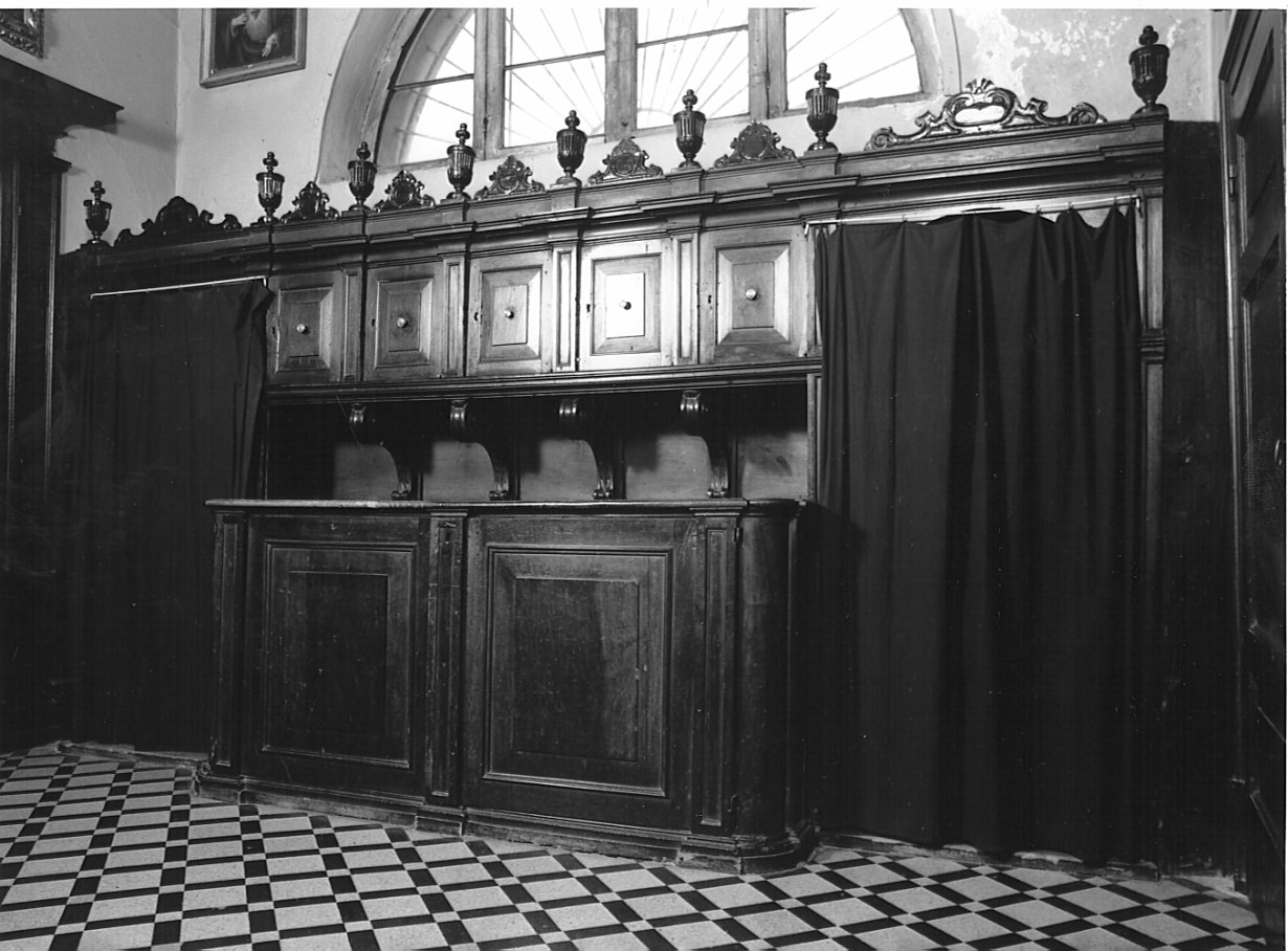 armadio da sacrestia, opera isolata - bottega lombarda (prima metà sec. XIX)