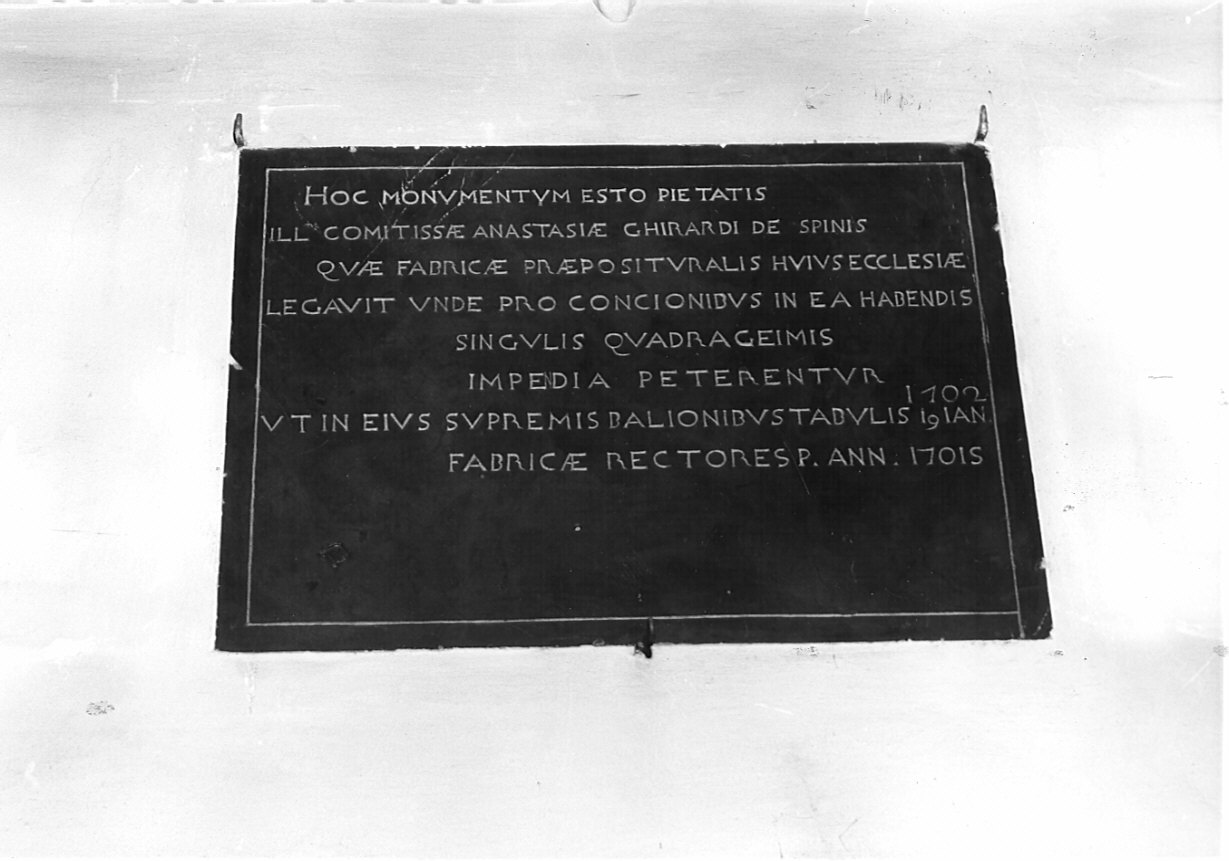 lapide, opera isolata - bottega lombarda (sec. XVIII)