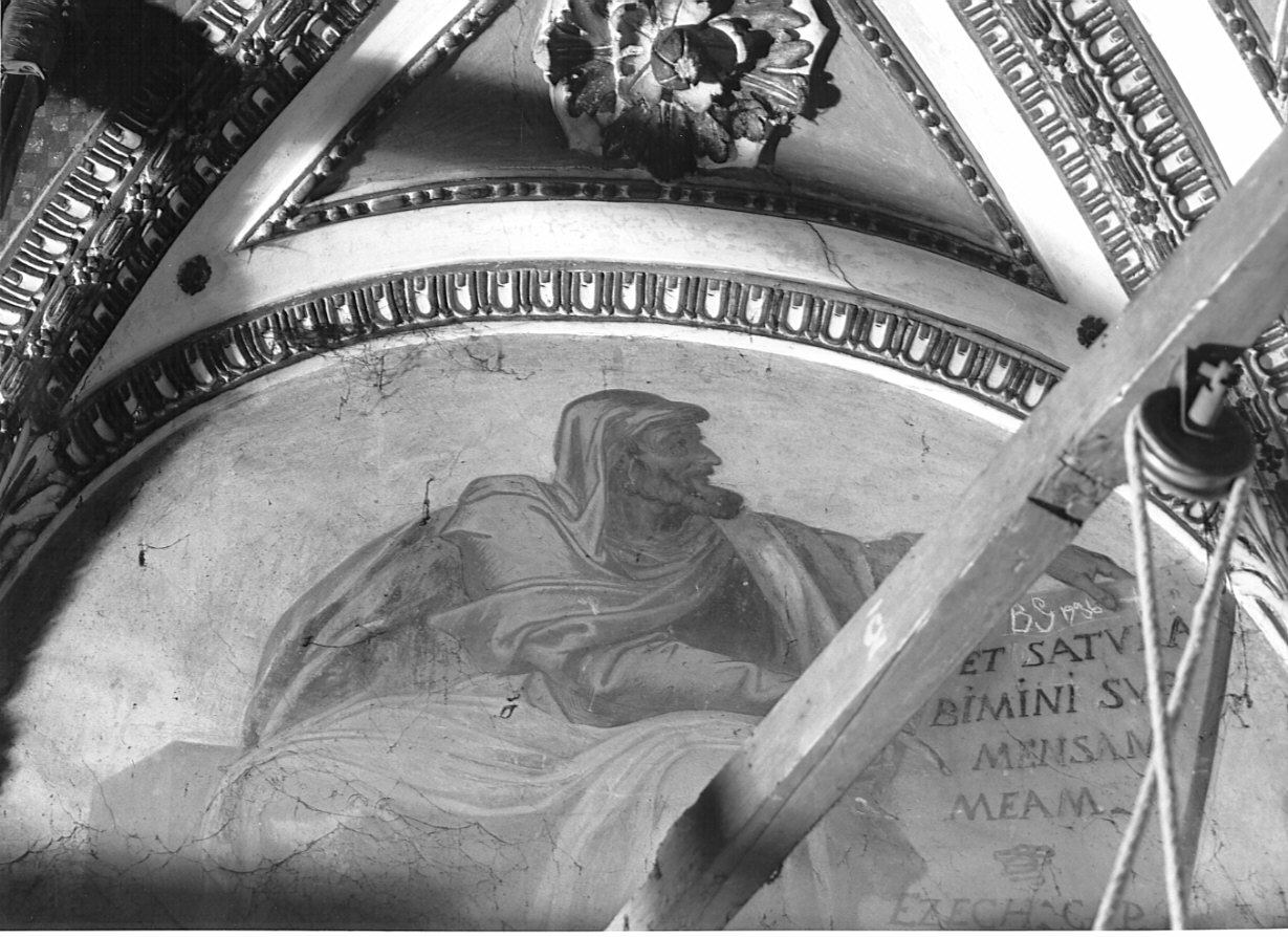 Ezechiele (dipinto, elemento d'insieme) di Inchiocco Giovanni Giacomo detto Barbello (attribuito) (sec. XVII)