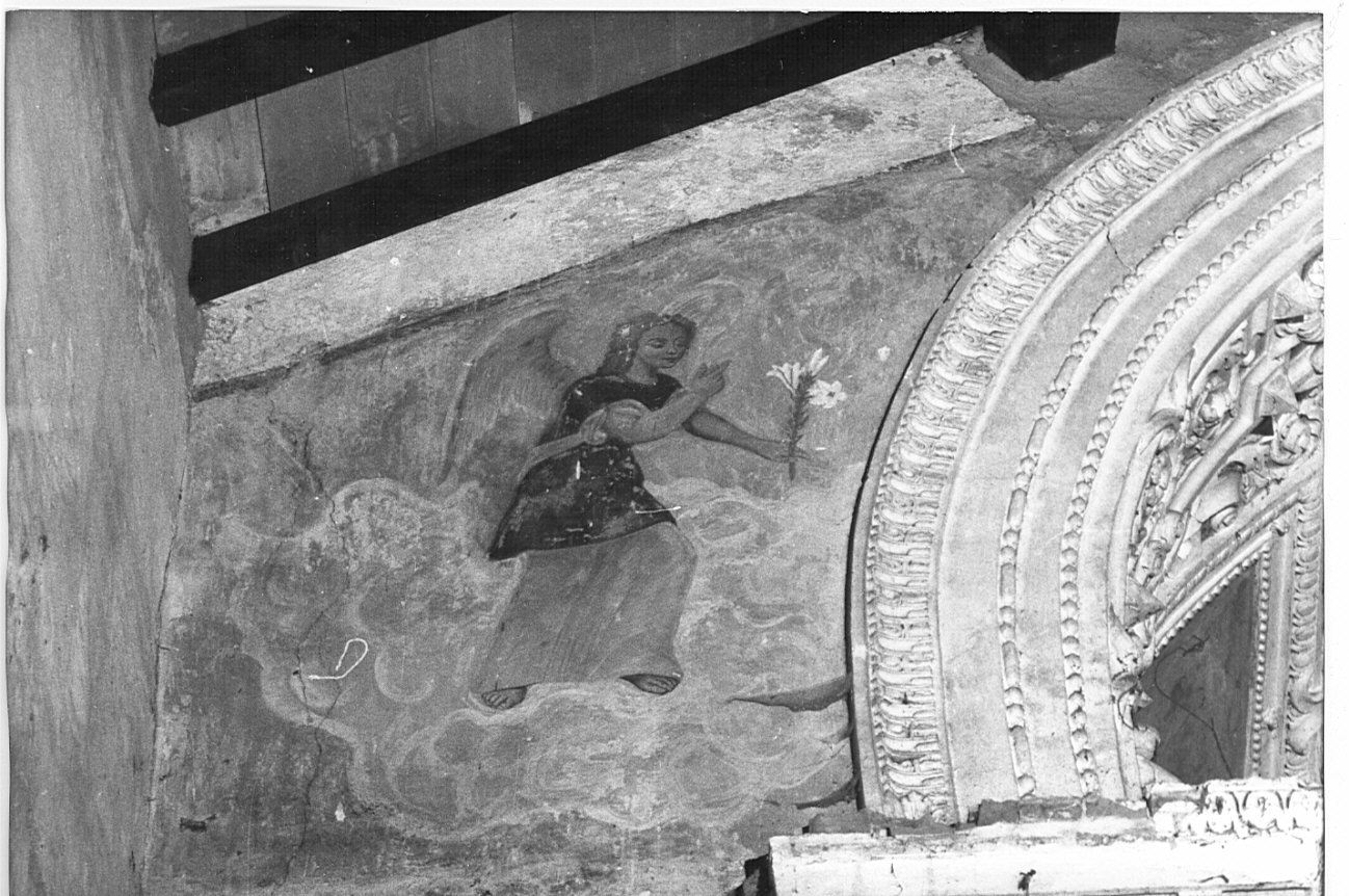 angelo annunciante (dipinto, pendant) - ambito lombardo (sec. XVII)