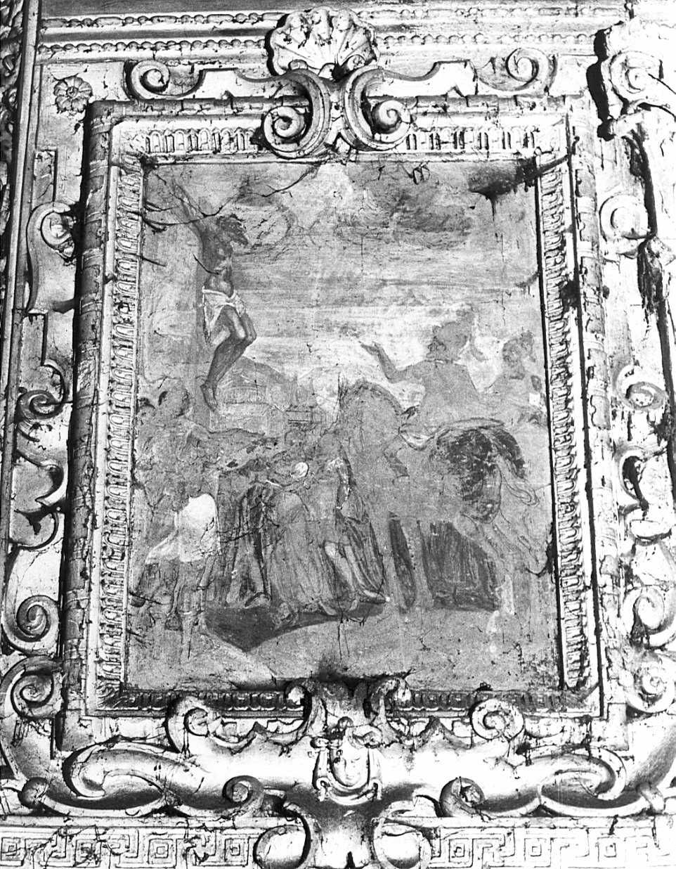 crocifissione di Cristo (dipinto, opera isolata) di Cavagna Francesco (attribuito), Cavagna Gian Paolo (attribuito) (sec. XVII)