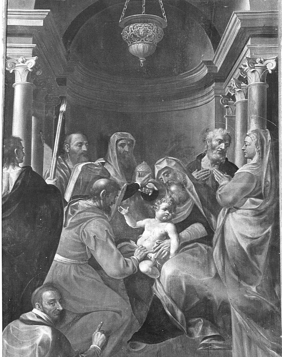 circoncisione di Gesù Bambino (dipinto, opera isolata) di Cavagna Francesco (sec. XVII)