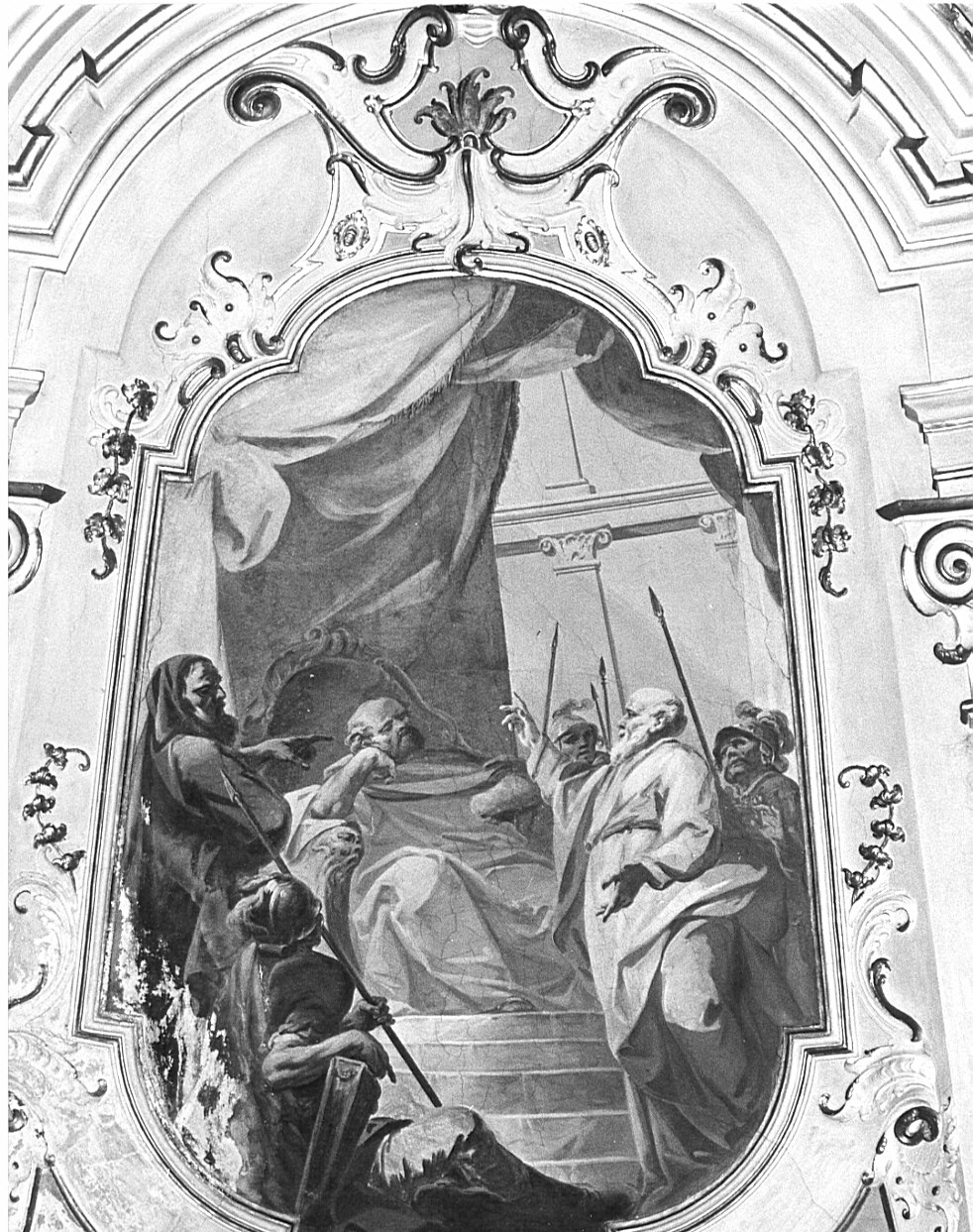 Sant'Andrea condannato a morte (dipinto, elemento d'insieme) di Ferrari Federico (seconda metà sec. XVIII)