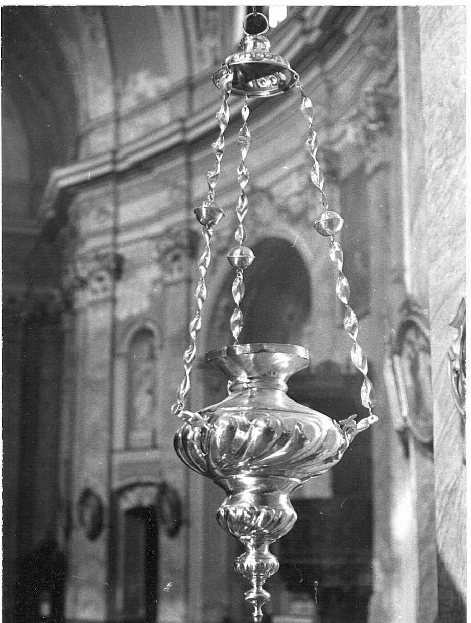 lampada pensile, coppia - bottega lombarda (sec. XIX)