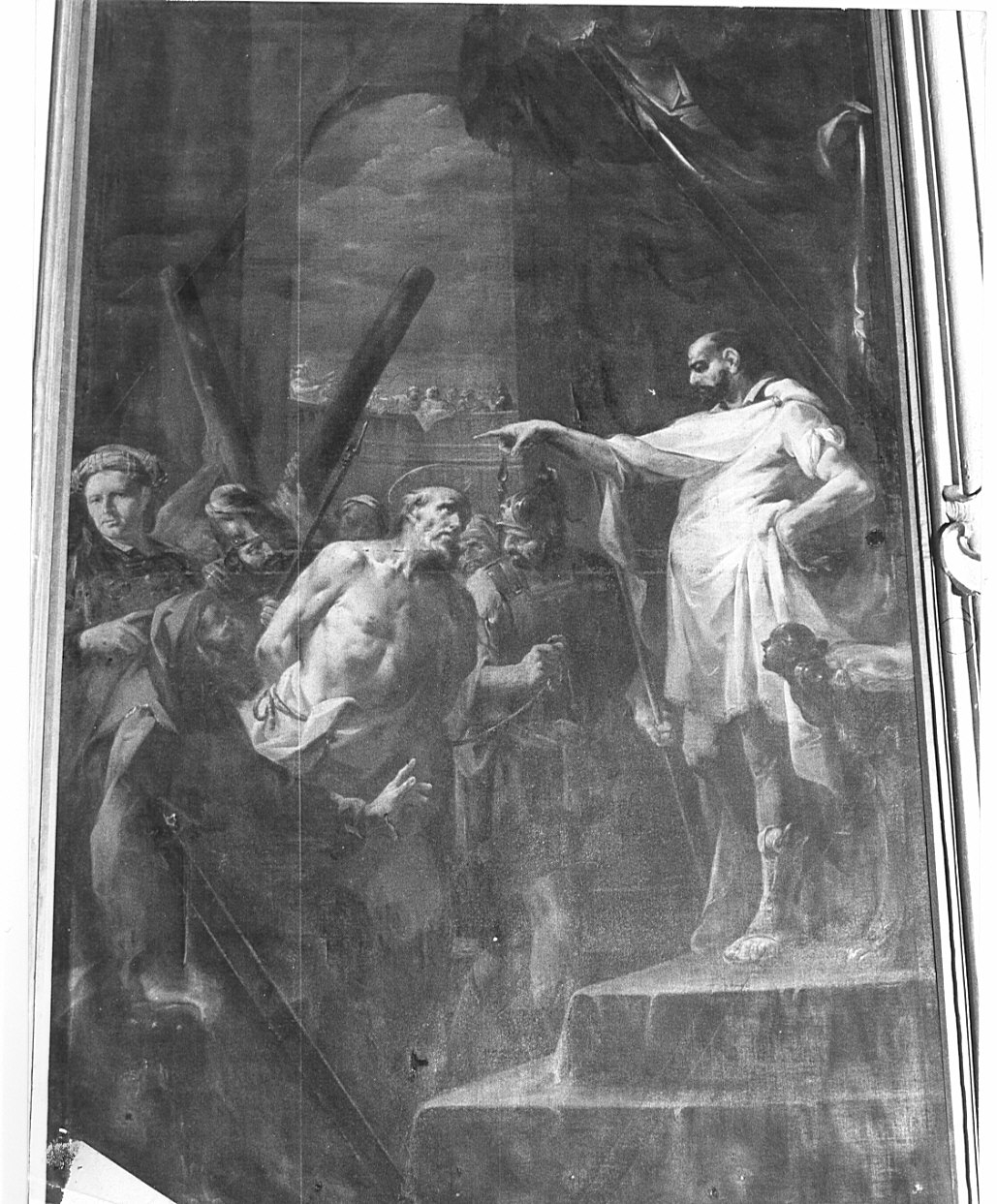 Sant'Andrea condannato a morte (dipinto, opera isolata) di Ferrerio Francesco (seconda metà sec. XVIII)