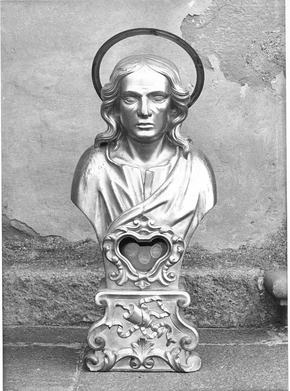 San Giovanni Evangelista (reliquiario - a busto, opera isolata) - bottega lombarda (sec. XVII)