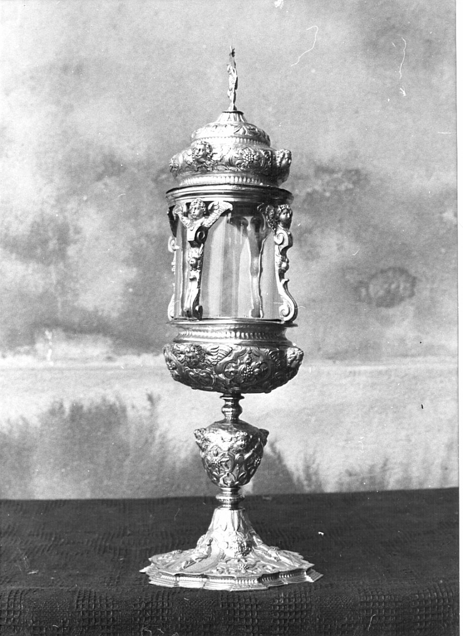 ostensorio, opera isolata - bottega lombarda (secc. XVI/ XVII)