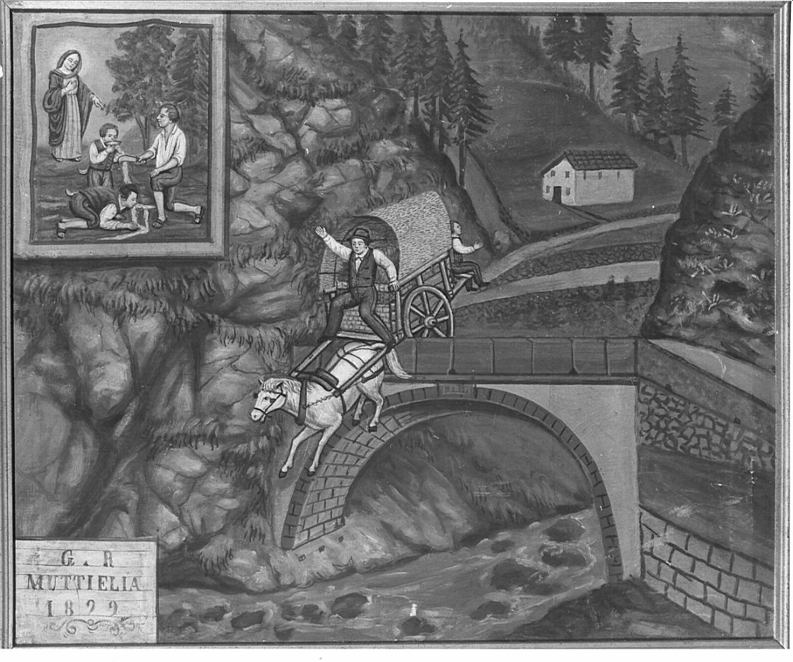 ex voto, opera isolata - ambito bergamasco (fine sec. XIX)