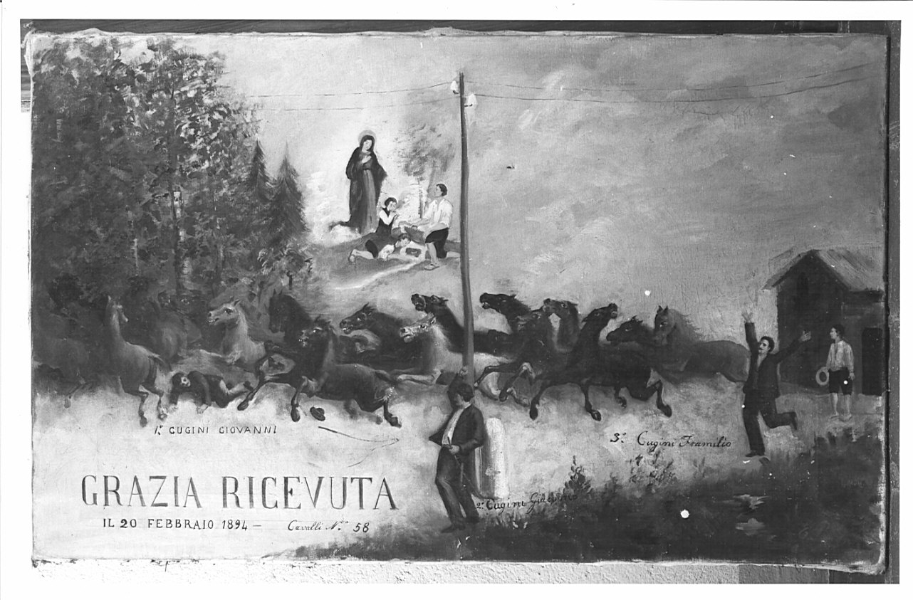 ex voto, opera isolata - ambito bergamasco (fine sec. XIX)