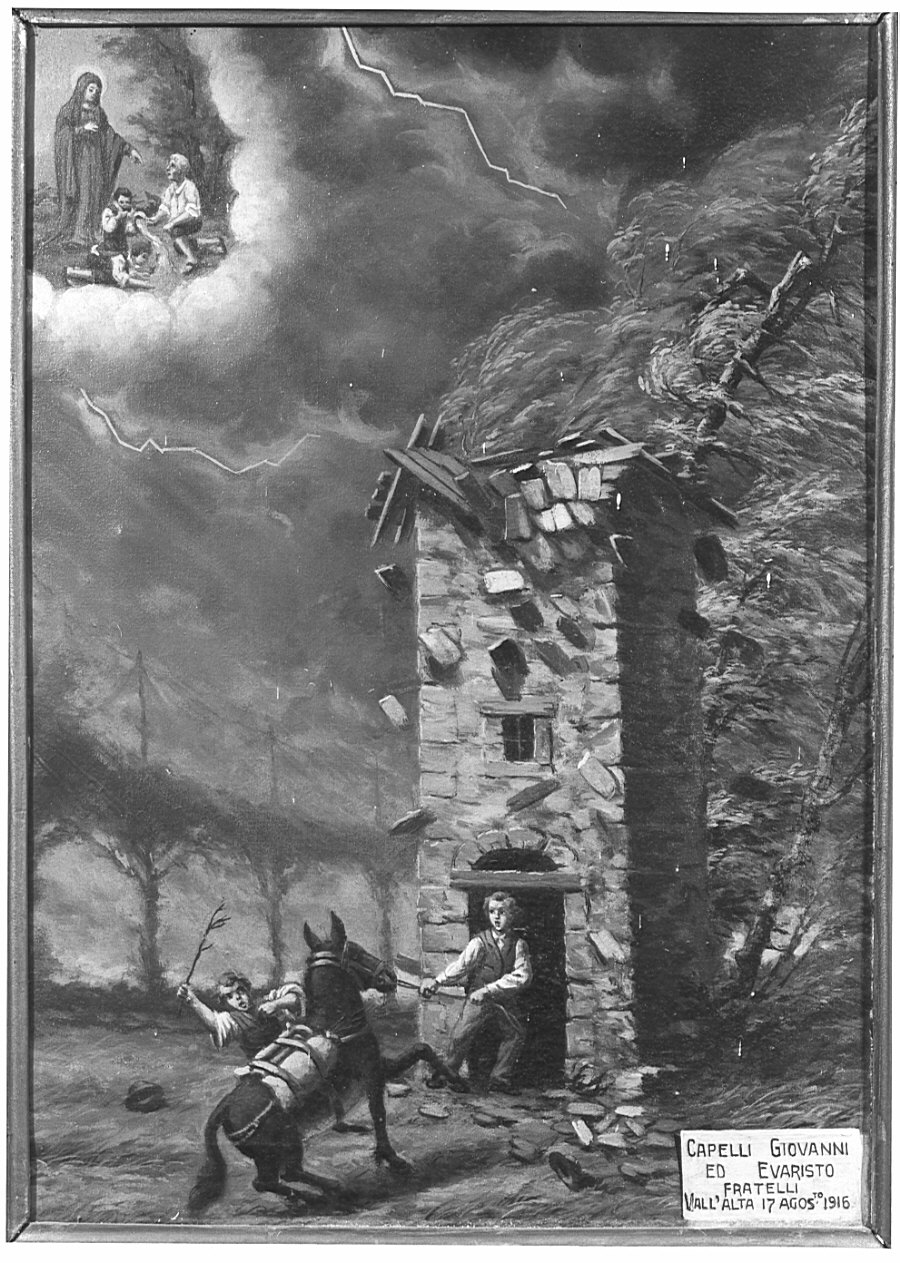 ex voto, opera isolata - ambito bergamasco (primo quarto sec. XX)