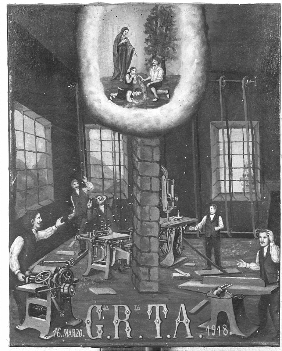 ex voto, opera isolata - ambito bergamasco (primo quarto sec. XX)