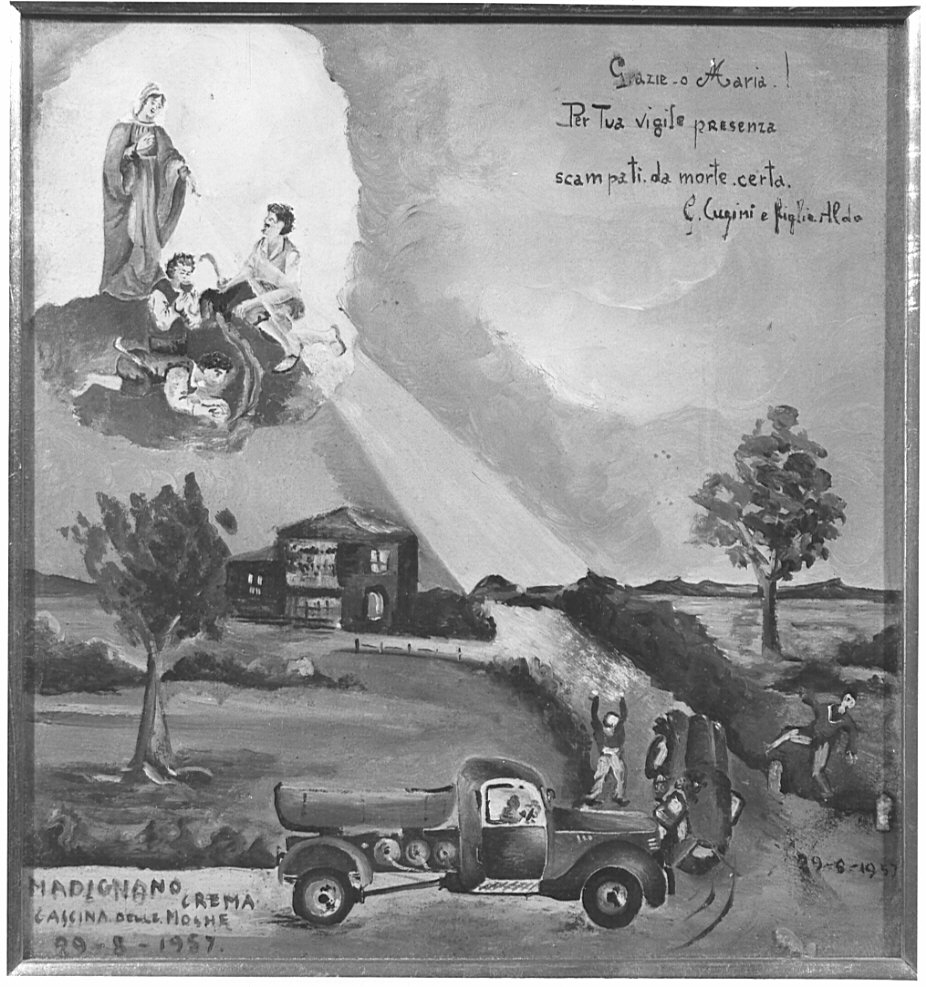 ex voto, opera isolata - ambito bergamasco (metà sec. XX)