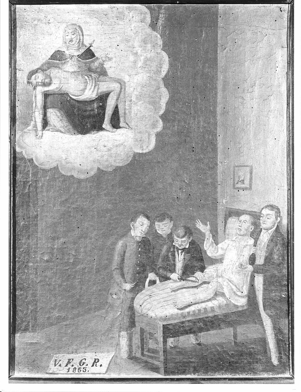 ex voto, opera isolata - ambito bergamasco (terzo quarto sec. XIX)