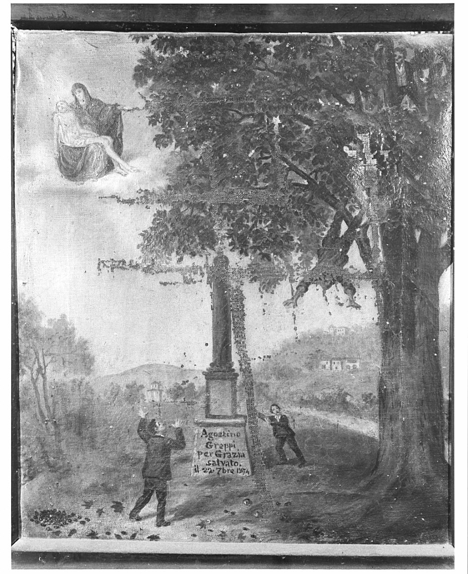 ex voto, opera isolata - ambito bergamasco (terzo quarto sec. XIX)