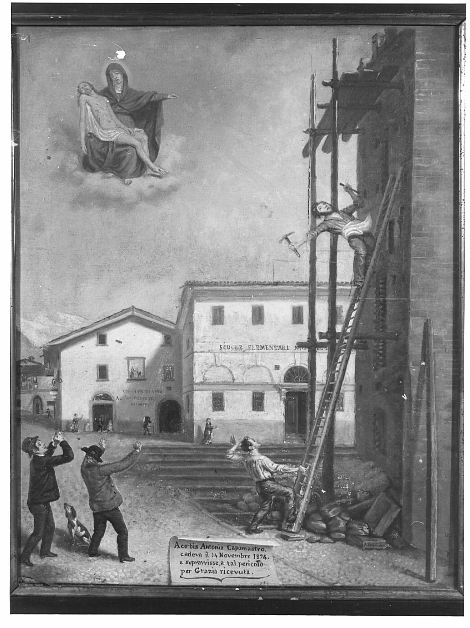 ex voto, opera isolata - ambito bergamasco (terzo quarto sec. XIX)