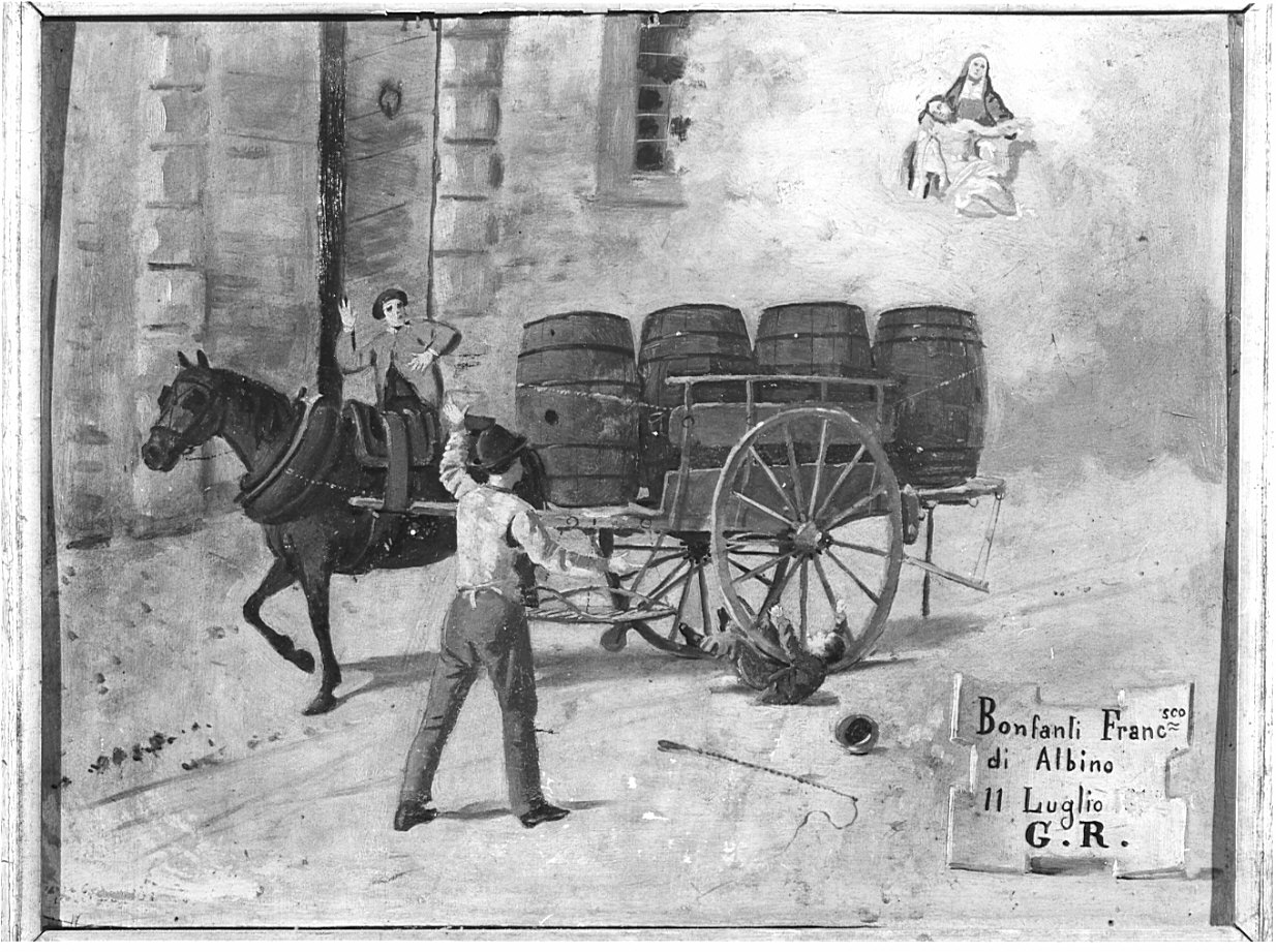 ex voto, opera isolata - ambito bergamasco (terzo quarto sec. XIX)