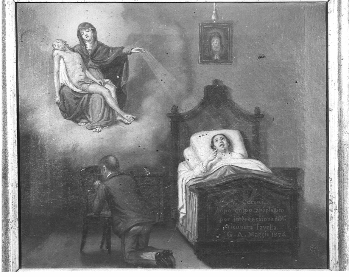 ex voto, opera isolata di Ceroni (ultimo quarto sec. XIX)
