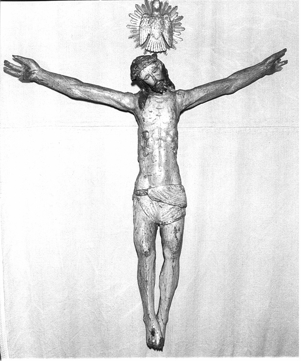 Cristo crocifisso (scultura, opera isolata) - bottega bergamasca (fine/inizio secc. XVI/ XVII)
