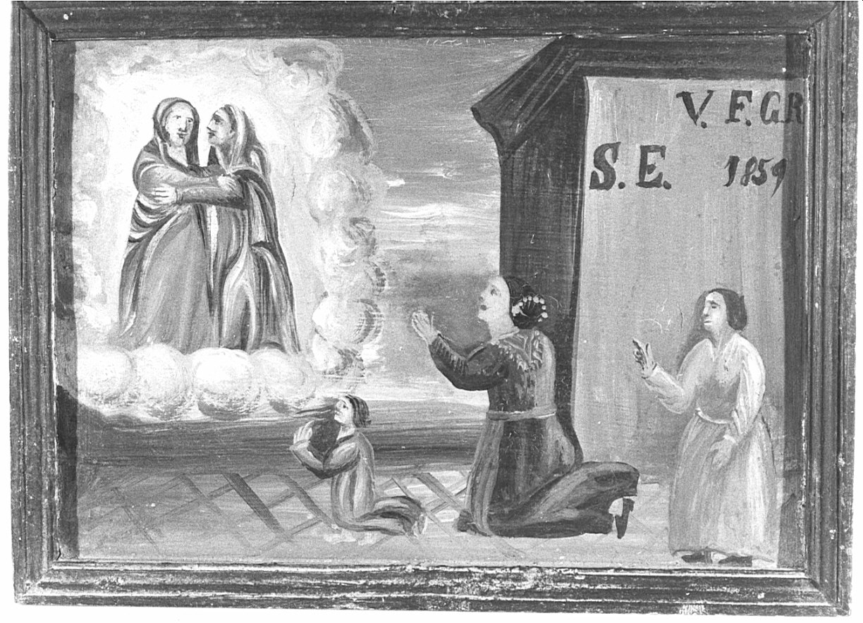 ex voto, opera isolata - ambito bergamasco (metà sec. XIX)