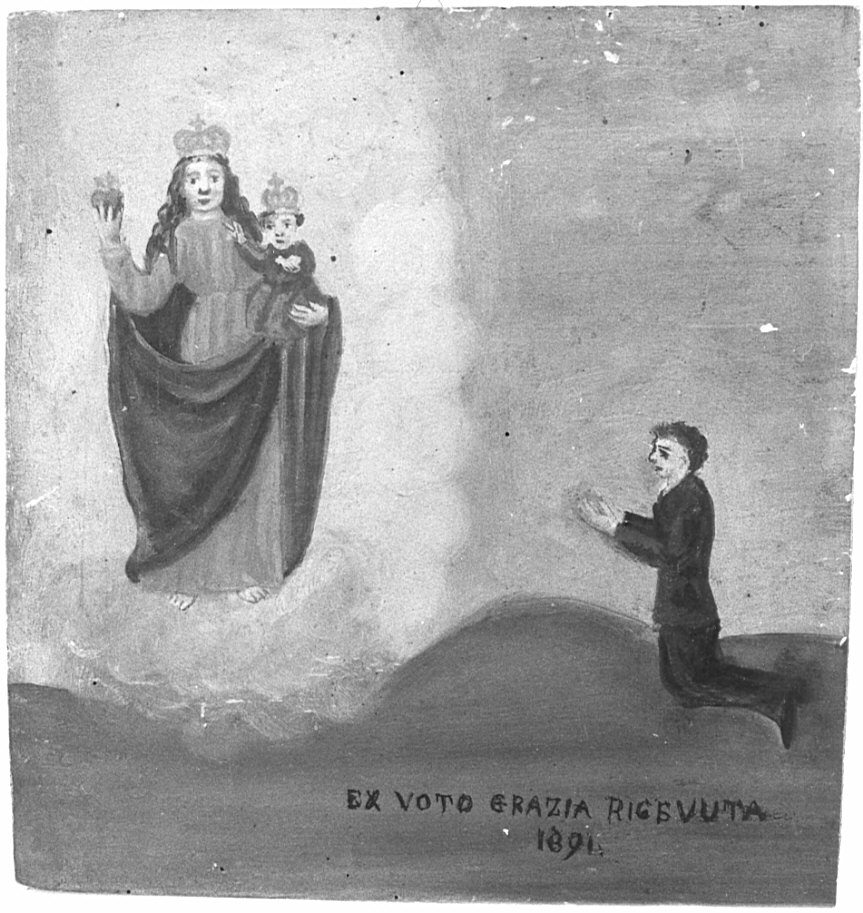 ex voto, opera isolata - ambito lombardo (fine sec. XIX)