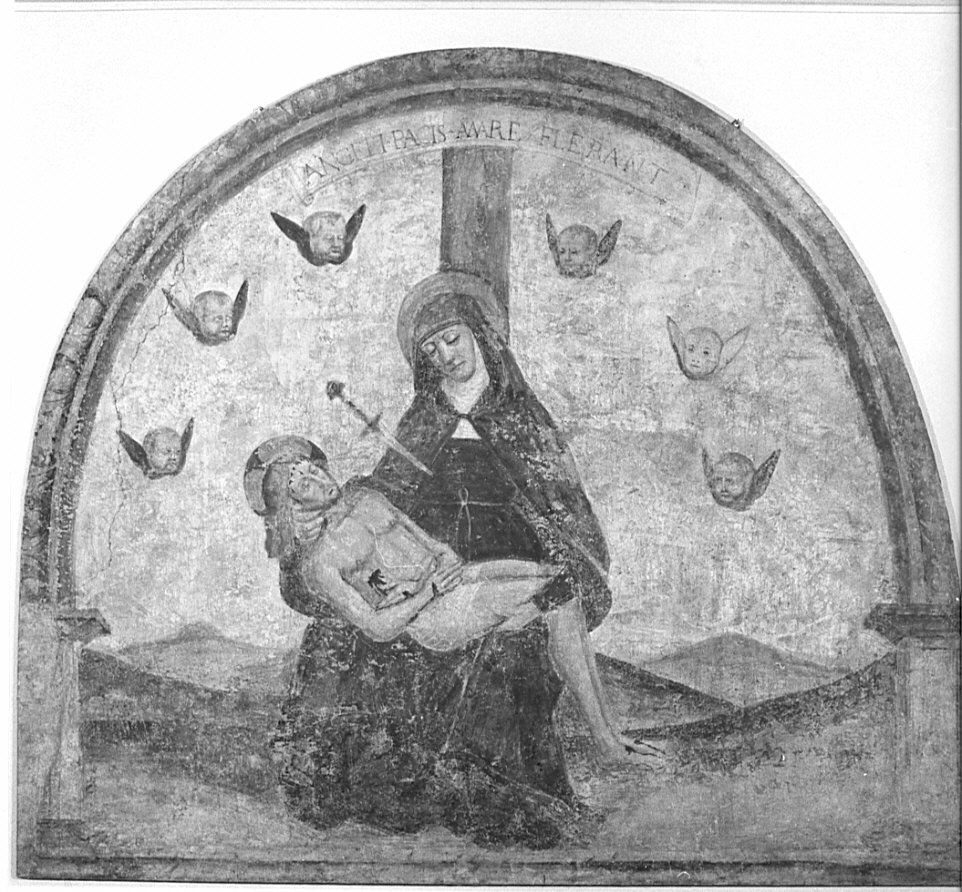 Pietà (dipinto, opera isolata) - ambito bergamasco (sec. XVI)