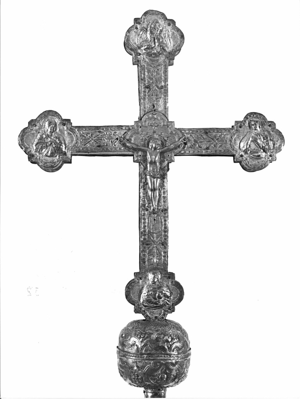 croce processionale, opera isolata - bottega lombarda (sec. XVI)