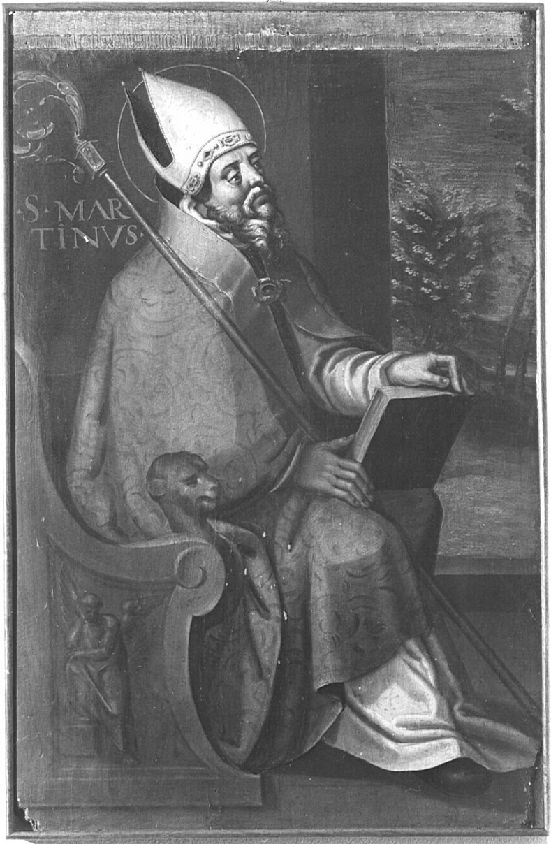 San Martino (dipinto, pendant) - ambito lombardo (primo quarto sec. XVI)