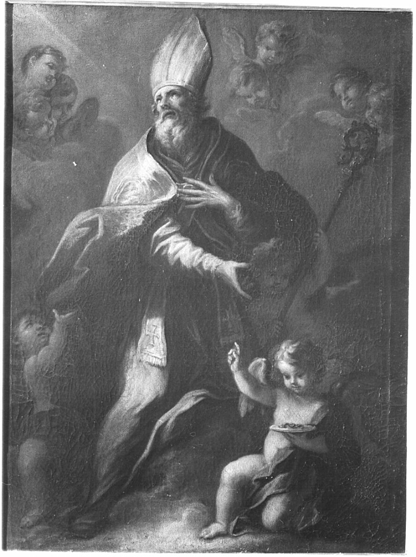 Sant'Ambrogio (dipinto, opera isolata) - ambito lombardo (sec. XVIII)