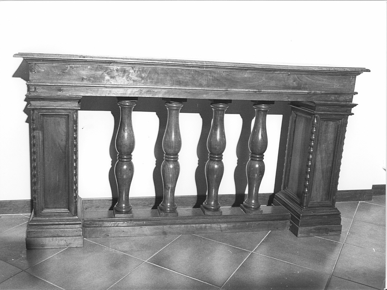 balaustrata, coppia - bottega lombarda (metà sec. XIX)